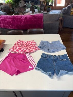 Girls' Hot Pink Athletic Shorts - Unbranded
